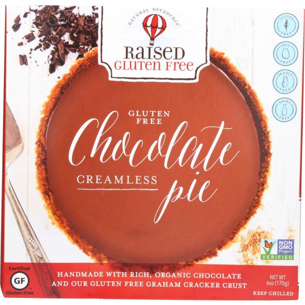 RAISED GLUTEN FREE: Chocolate Creamless Pie, 6 oz