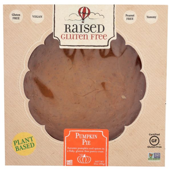 RAISED GLUTEN FREE: Plant-Based 9-inch Pumpkin Pie, 22 oz