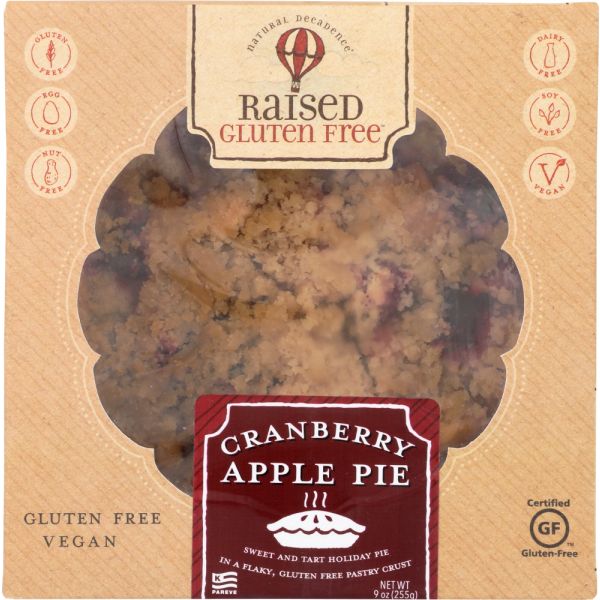 RAISED GLUTEN FREE: Cranberry Apple Pie, 9 oz