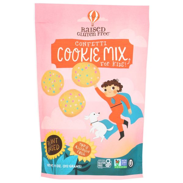 RAISED GLUTEN FREE: Confetti Cookie Mix, 11 oz