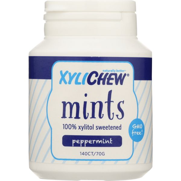 XYLICHEW: Peppermint Mint, 140 pc