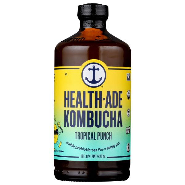 HEALTH ADE: Kombucha Tropical Punch, 16 oz