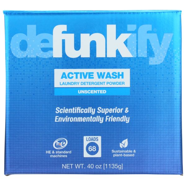 DEFUNKIFY: Detergent Powder Unscntd, 40 oz