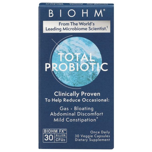 BIOHM: Total Gut Probiotic Supplement, 30 vc