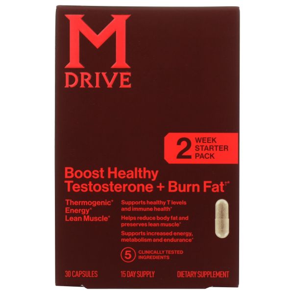 MDRIVE: Boost and Burn Men's Daily Supplement, 30 cp