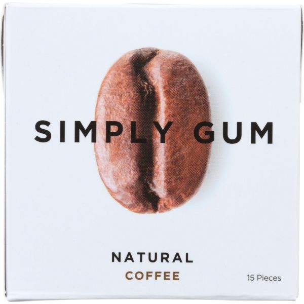 SIMPLYGUM: Natural Coffee Gum, 15 pc