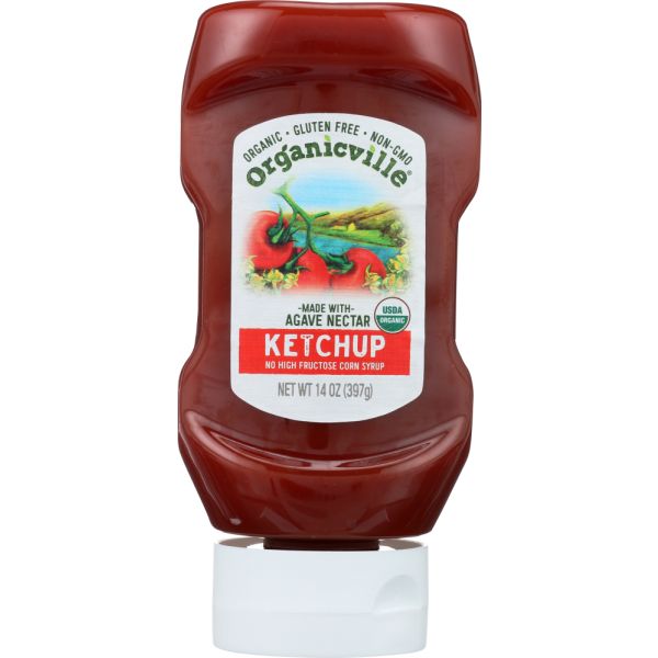 ORGANICVILLE: Ketchup Organic Gluten Free, 14 oz