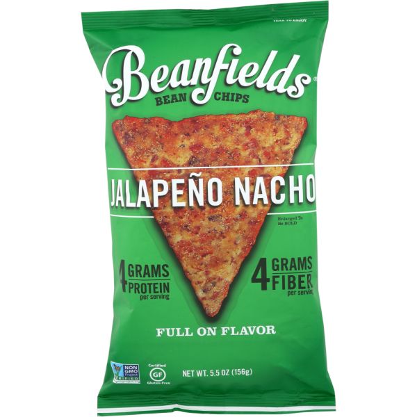 BEANFIELDS: Chip Bean&Rice Jlp Nacho, 5.5 oz