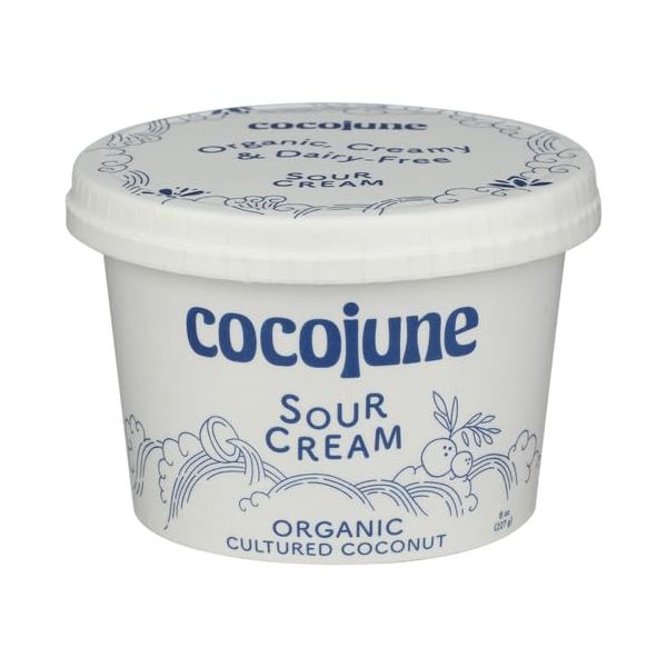COCOJUNE: Sour Cream Organic Cultured Coconut, 8 oz