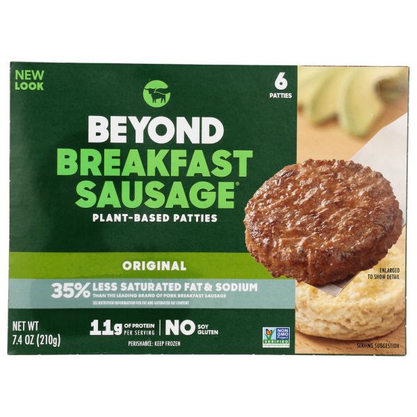 BEYOND MEAT: Beyond Breakfast Sausage Classic Plant Based Patties, 7.4 oz