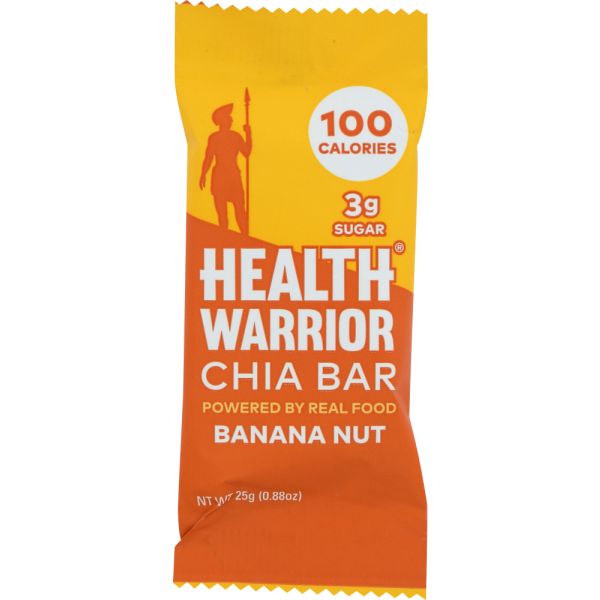 HEALTH WARRIOR: Banana Nut Chia Bar, 0.88 oz