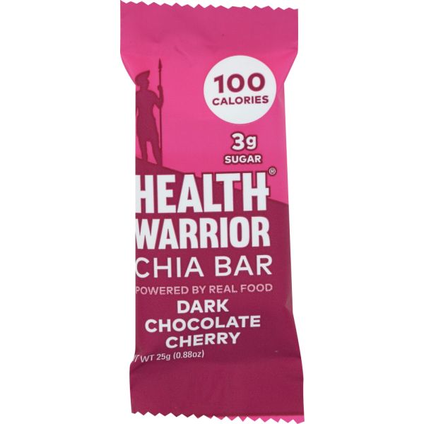 HEALTH WARRIOR: Dark Chocolate Cherry Chia Bar, 0.88 oz