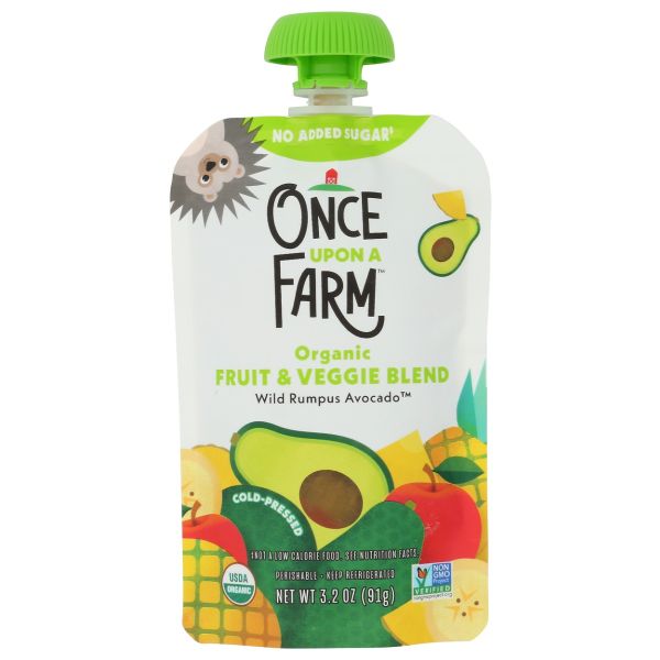 ONCE UPON A FARM: Wild Rumpus Avocado Baby Food, 3.2 oz