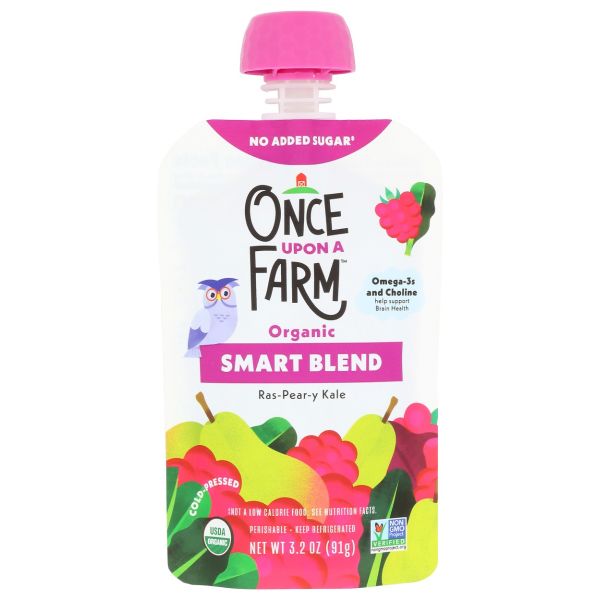 ONCE UPON A FARM: Toddler Rasp-Pear-y Kale, 3.2 oz
