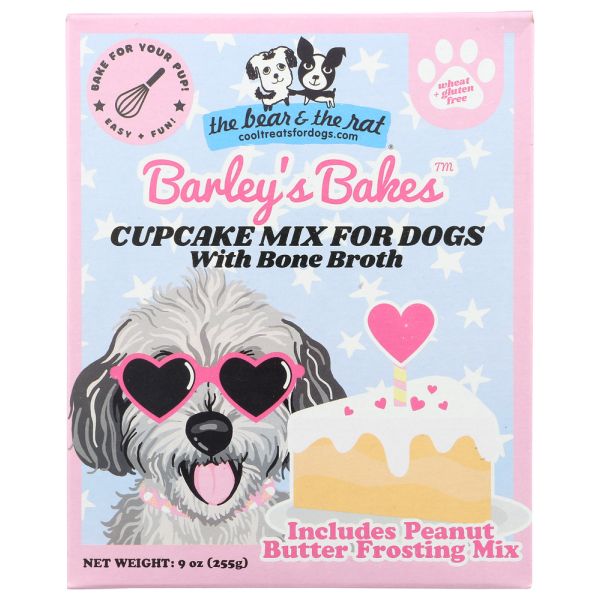 THE BEAR & THE RAT: Cupcake Mix for Dogs with Bone Broth, 9 oz