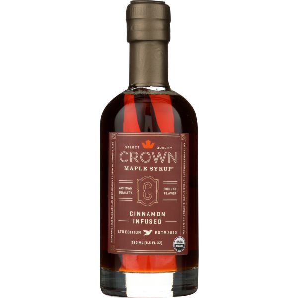 CROWN MAPLE: Cinnamon Infused Maple Syrup, 8.5 fo