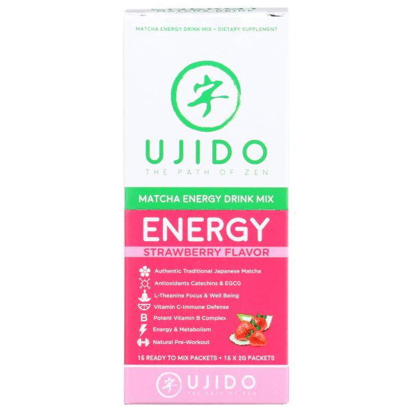 UJIDO: Matcha Strawberry Energy, 2 gm