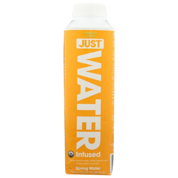 JUST WATER: Lemon Infused Water, 16.9 oz