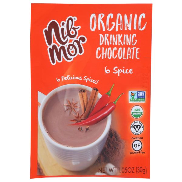 NIBMOR: Beverage Chocolate 6 Spice, 1.05 oz