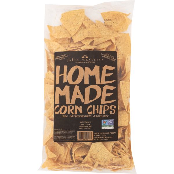 SABOR MEXICANO: Chips Corn Homemade Original, 12 oz