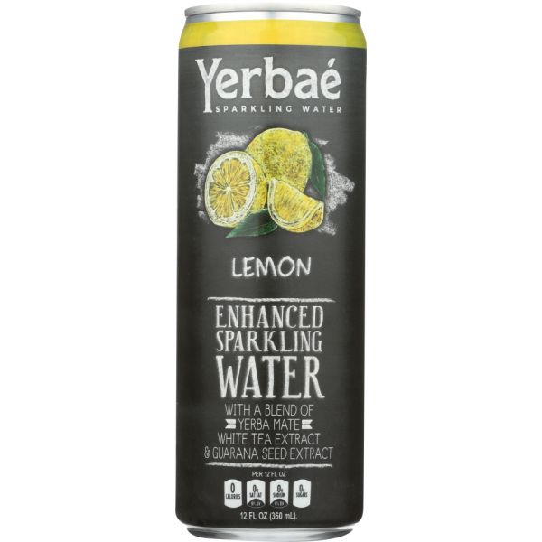 YERBAE: Enhanced Sparkling Water Lemon, 12 fl oz