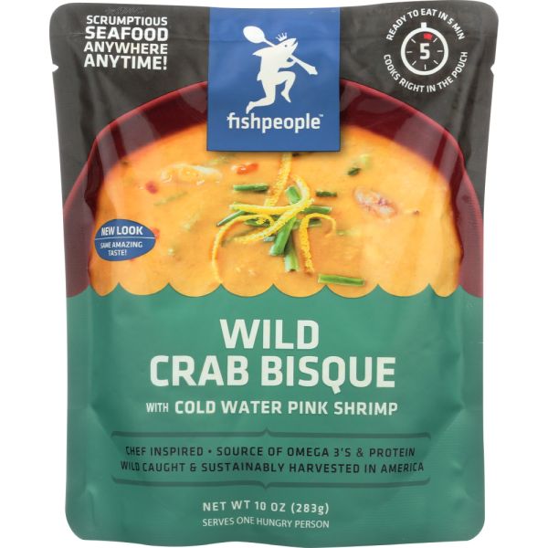 FISHPEOPLE: Wild Crab Bisque & Pink Shrimp, 10 oz