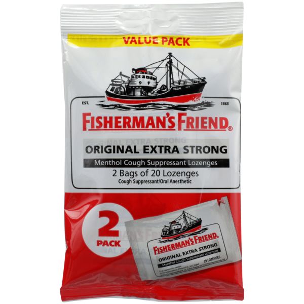 FISHERMANS FRIEND: Original Extra Strong Lozenges Bag, 40 ea