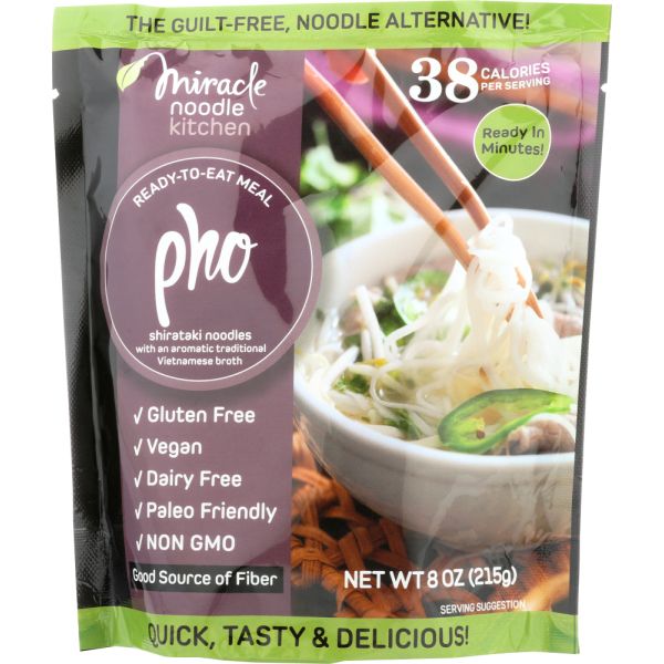 MIRACLE NOODLE: Ready-to-Eat Meal Vegan Pho, 215 gm