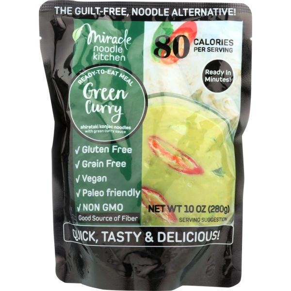 MIRACLE NOODLE: Ready-to-Eat Meal Green Curry Sauce, 280 gm