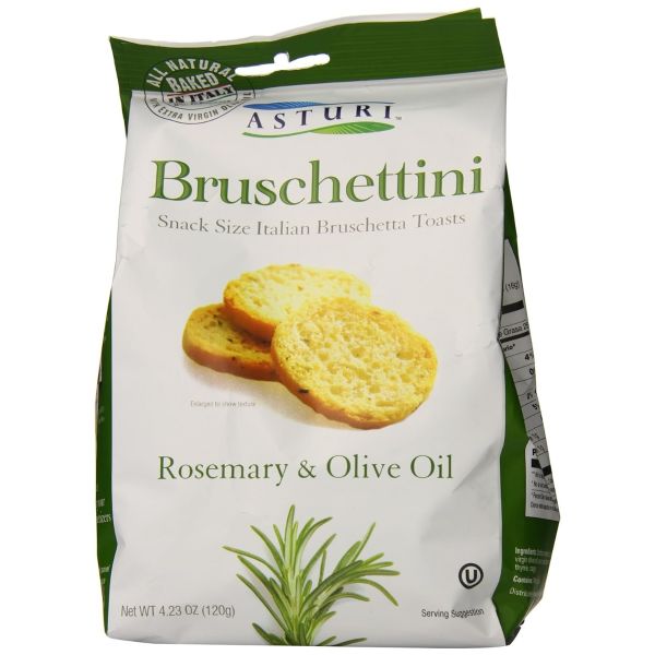 ASTURI: Bruschettini Rosemary & Olive Oil, 4.23 oz