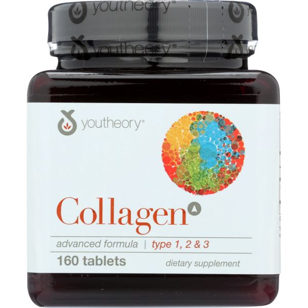 YOUTHEORY: Collagen Advanced Formula Type 1 2 and 3, 160 tb