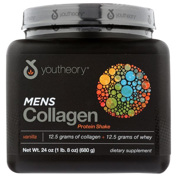 YOUTHEORY: Protein Shake Collagen Men, 24 oz