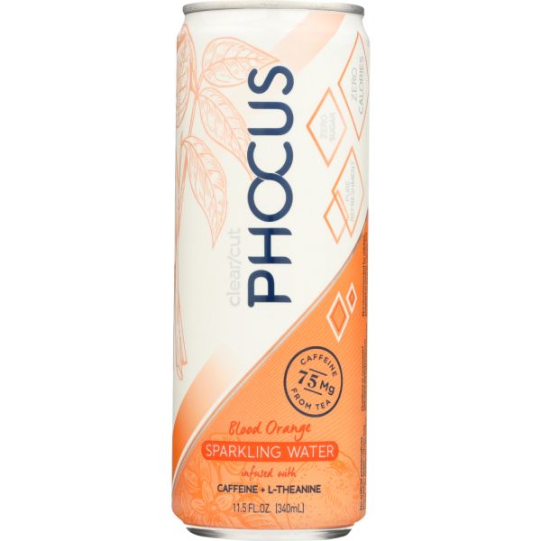 CLEAR CUT PHOCUS: Blood Orange Sparkling Water, 11.5 fo