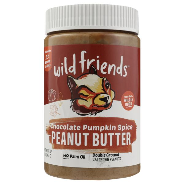WILD FRIENDS: Chocolate Pumpkin Spice Peanut Butter, 16 oz