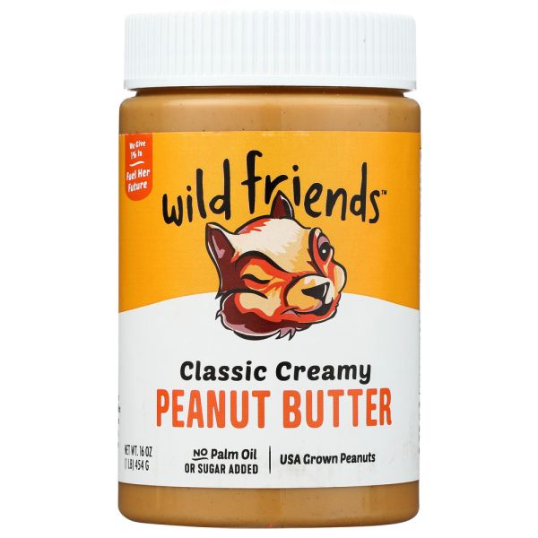 WILD FRIENDS: Peanut Butter Classic Creamy, 16 oz