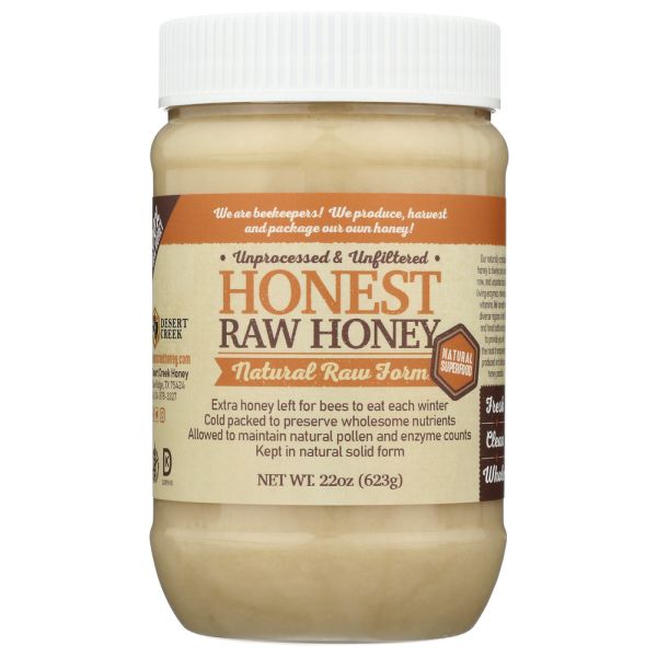 DESERT CREEK HONEY LLC: Honest Raw Honey, 22 fo