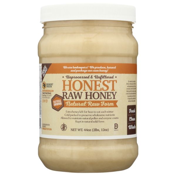 DESERT CREEK HONEY LLC: Honest Raw Honey, 44 fo