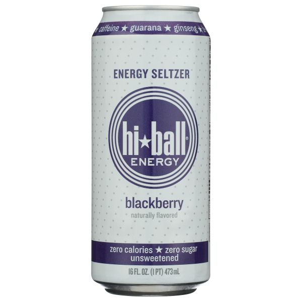 HIBALL: Blackberry Energy Seltzer, 16 fo
