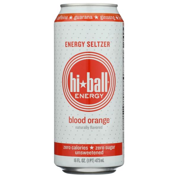 HIBALL: Blood Orange Energy Seltzer, 16 fo