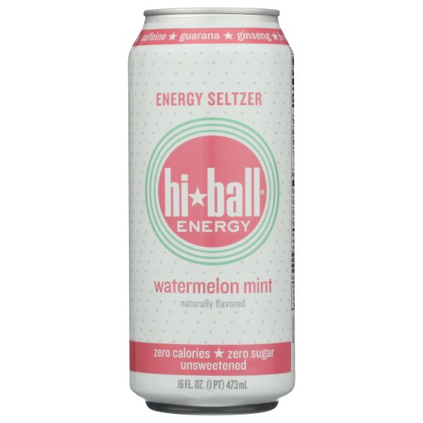HIBALL: Watermelon Mint Energy Seltzer, 16 fo
