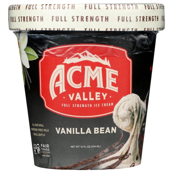 ACME VALLEY: Ice Cream Vanilla Bean, 14 oz