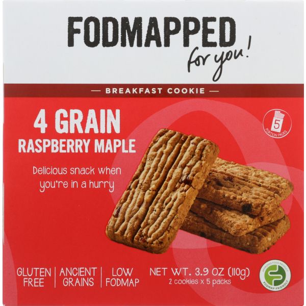 FODMAPPED FOR YOU: Cookie Breakfast Raspberry Maple, 3.9 oz