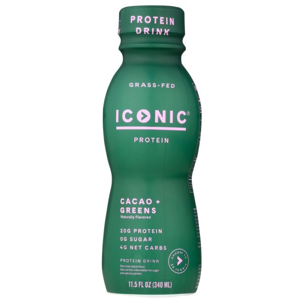 ICONIC: Protein Drink Cacao Greens, 11.5 fo