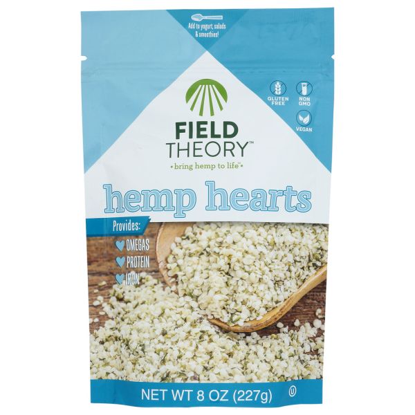 FIELD THEORY: Seeds Hemp Hearts, 8 OZ