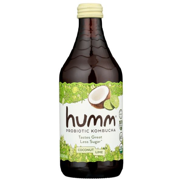 HUMM: Kombucha Coconut Lime, 14 oz
