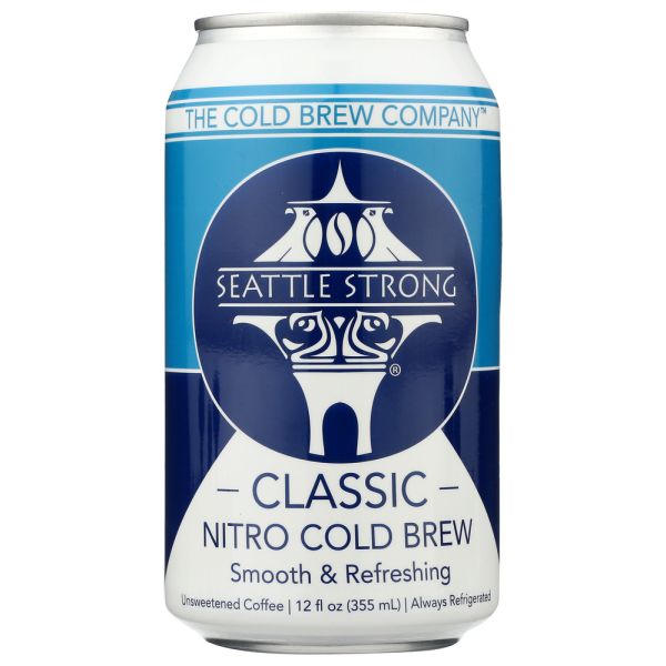 SEATTLE STRONG: Classic Nitro Cold Brew Coffee, 12 fo