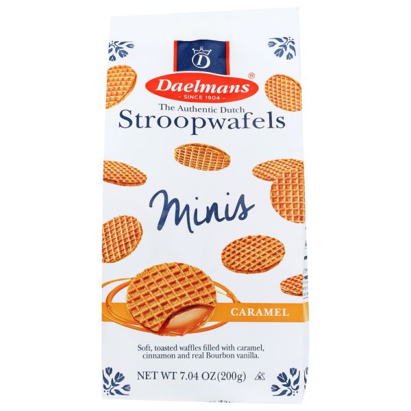 DAELMANS: Caramel Mini Stroopwafels, 7.04 oz