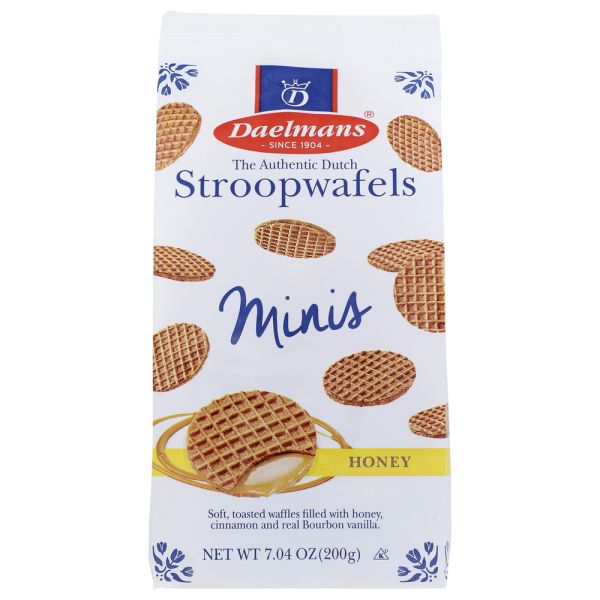 DAELMANS: Honey Mini Stroopwafels, 7.04 oz