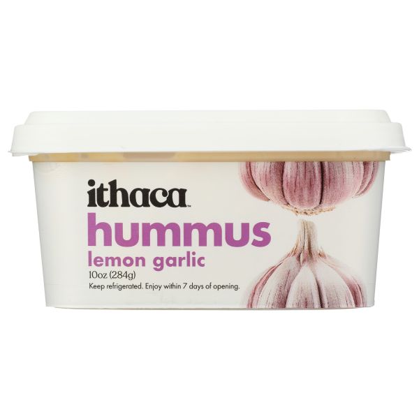 ITHACA COLD CRAFTED: Fresh Lemon Garlic Hummus, 10 oz