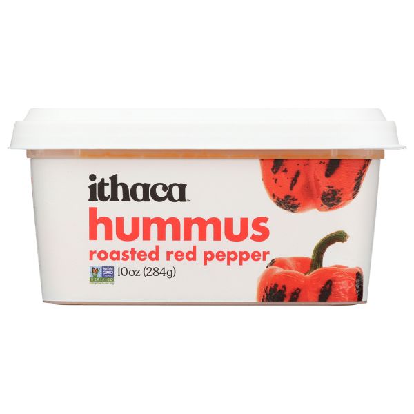 ITHACA COLD CRAFTED: Roasted Red Pepper Hummus, 10 oz